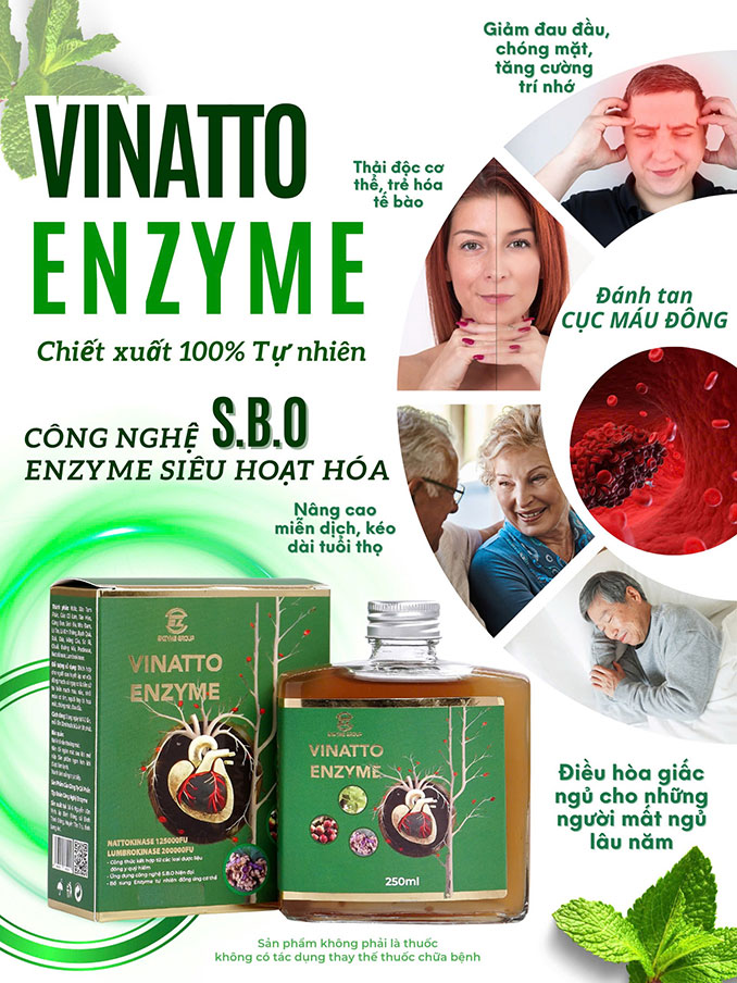 Vinatto Enzyme - Công Nghệ Enzyme Siêu Hoạt Hoá-SBO